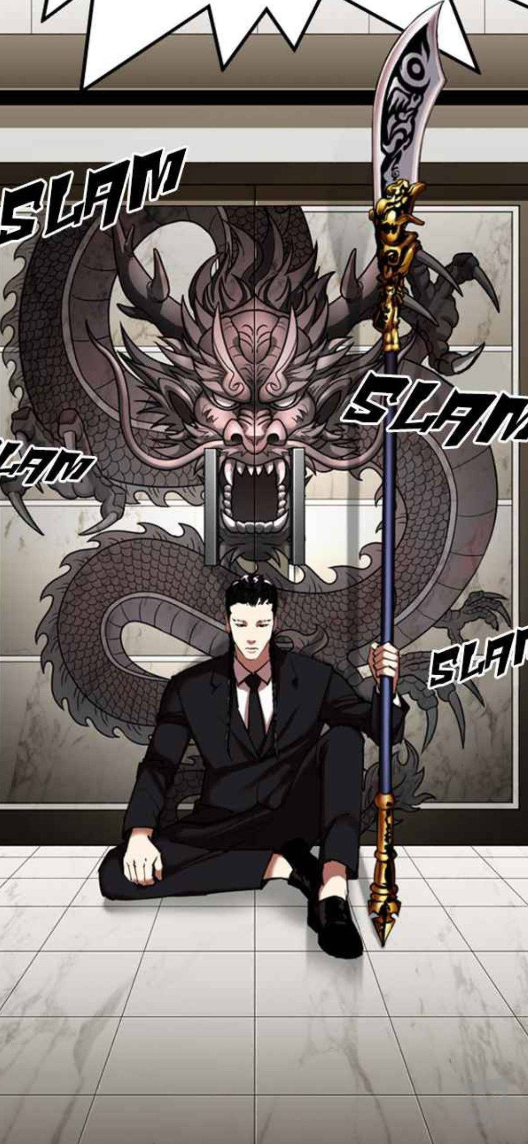 Lookism 手持武器的Xiaolong 壁纸