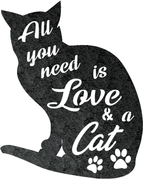 Loveand 猫咪剪影 壁纸