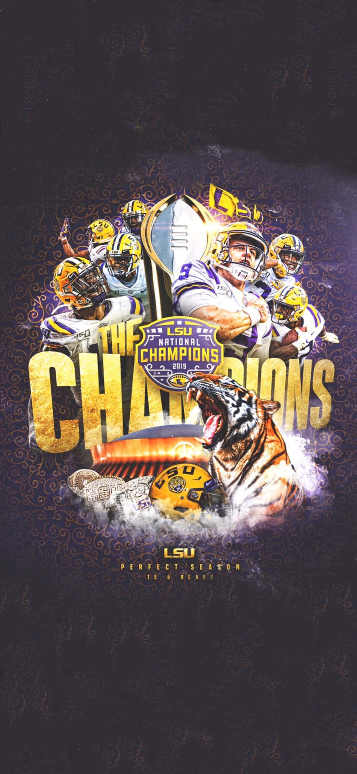解锁全新的LSU Tigers iPhone体验。 壁纸