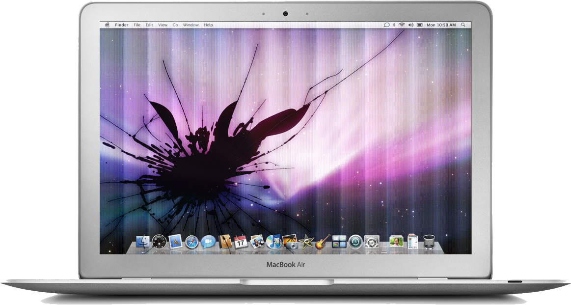 Mac Book Air 屏幕碎裂壁纸 壁纸
