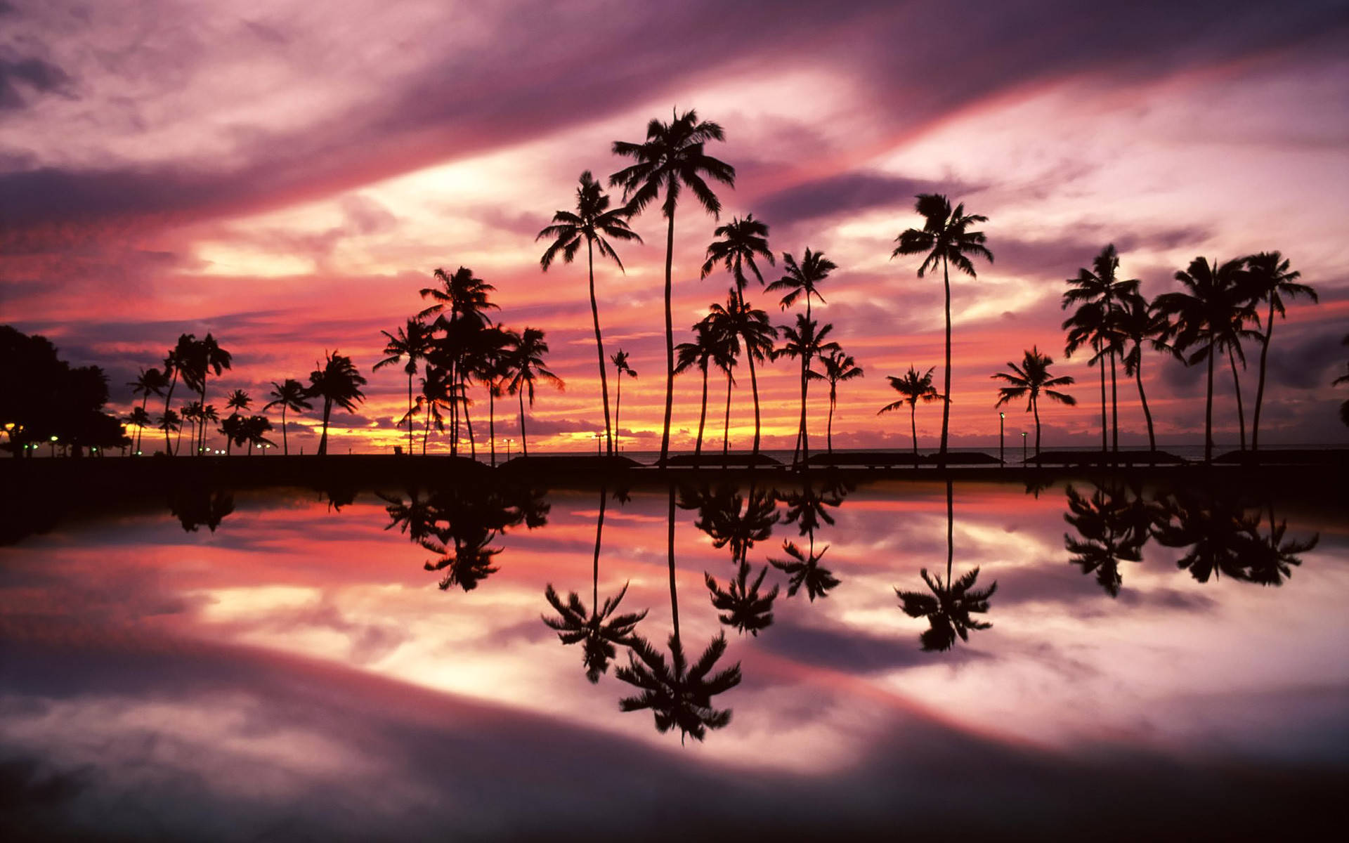 MacBook Air Island Sunset 壁纸