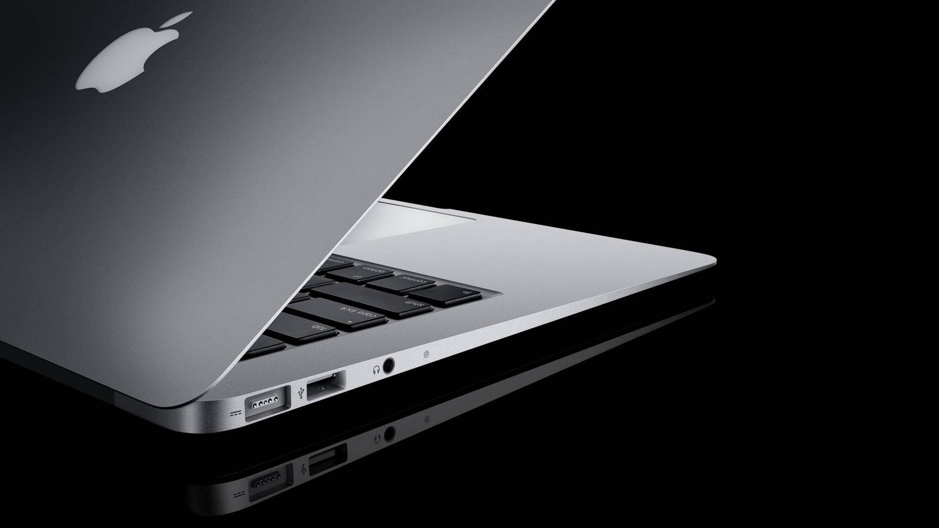 MacBook Air 简约黑镜 壁纸