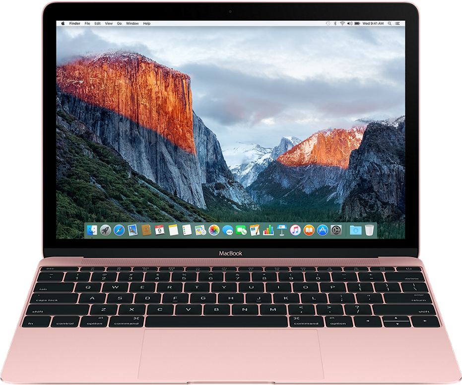 玫瑰金MacBook Pro显示屏 壁纸