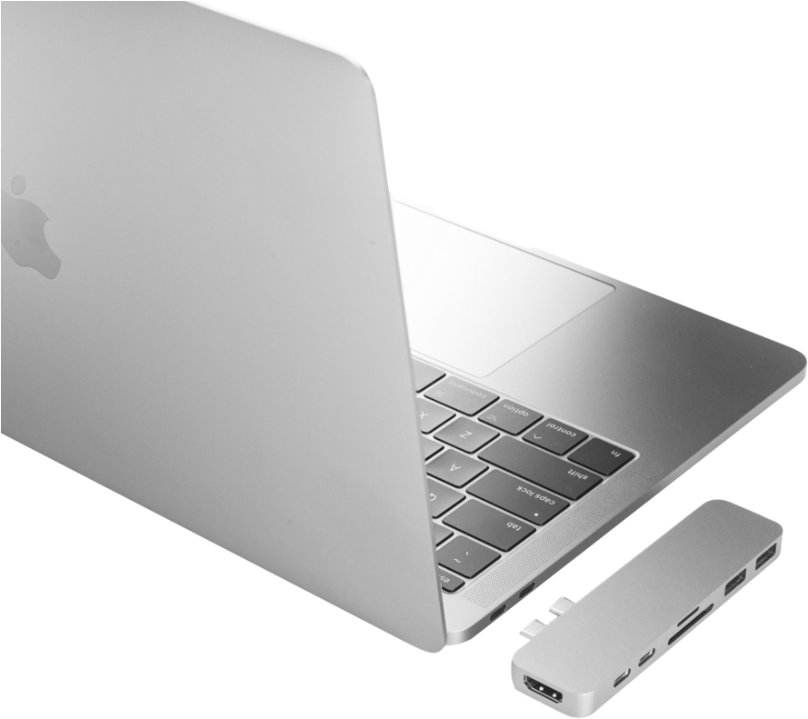 MacBook Pro 配 USB-C 集线器 壁纸