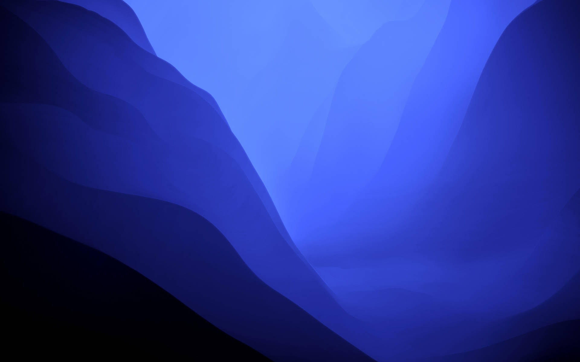 深蓝色背景 macOS Monterey 渐变 壁纸