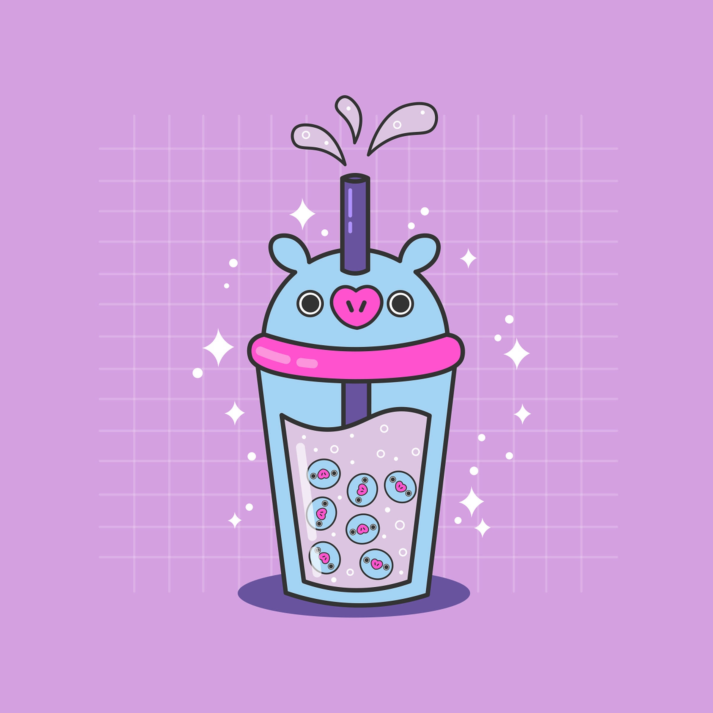 Mang Bt21波霸奶茶 壁纸