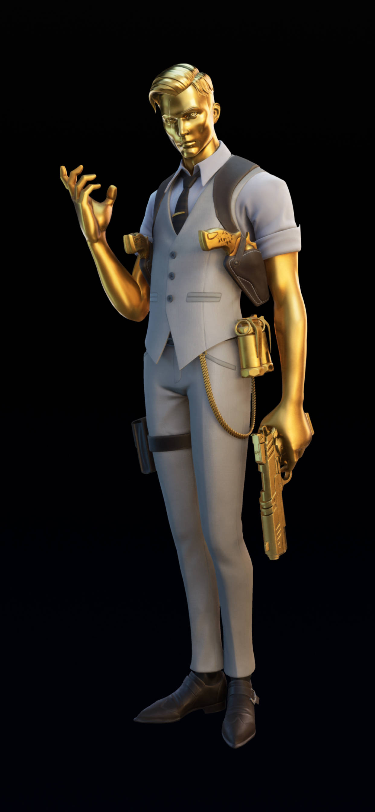 《堡垒之夜》金色皮肤 Midas 壁纸