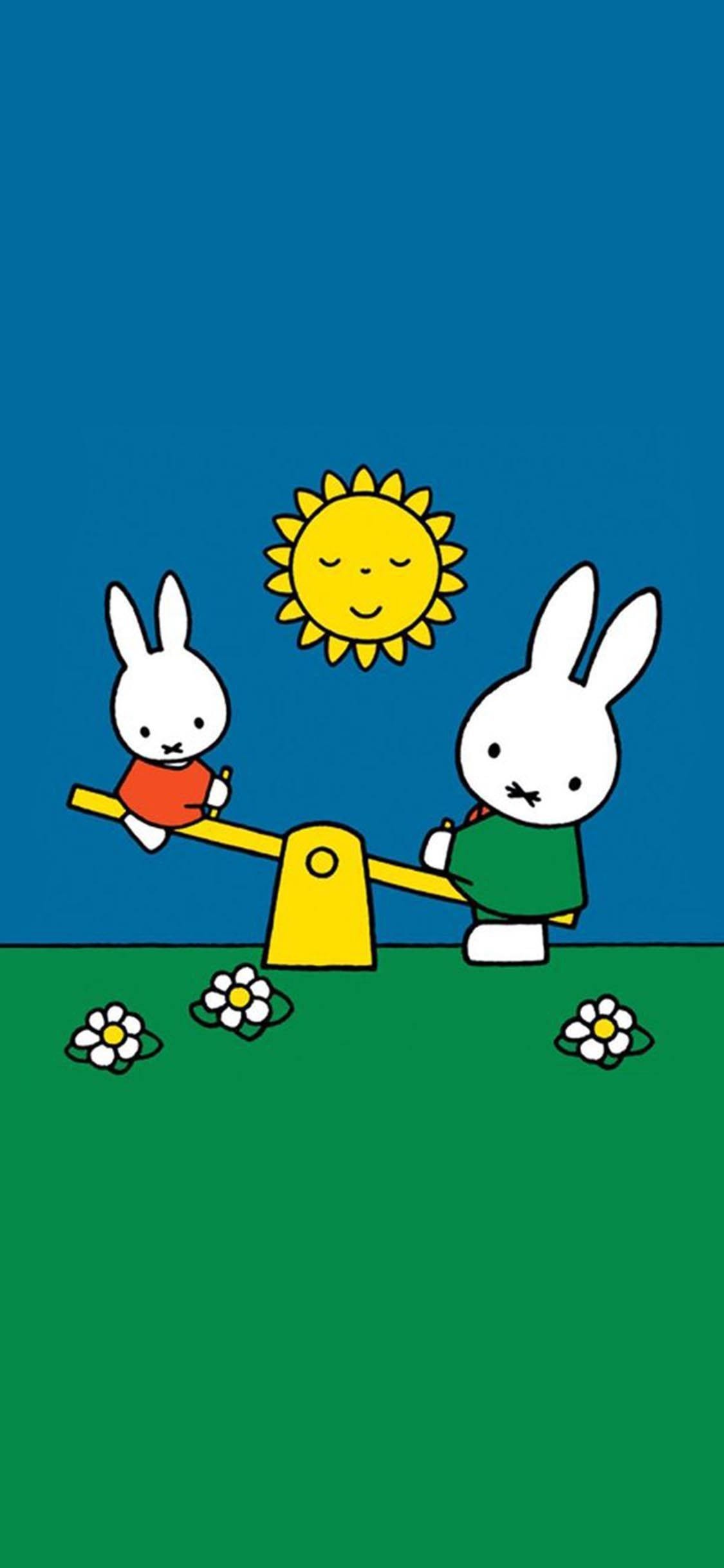 Miffy 跷跷板游乐场 壁纸