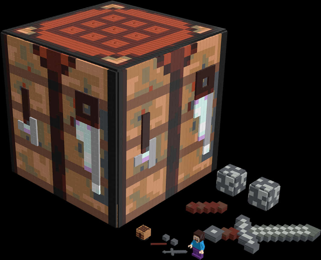 Minecraft 工作台与工具 壁纸