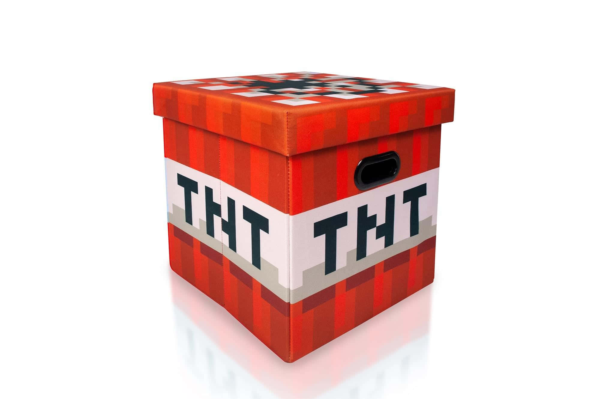 带有Minecraft TNT的盒子 壁纸