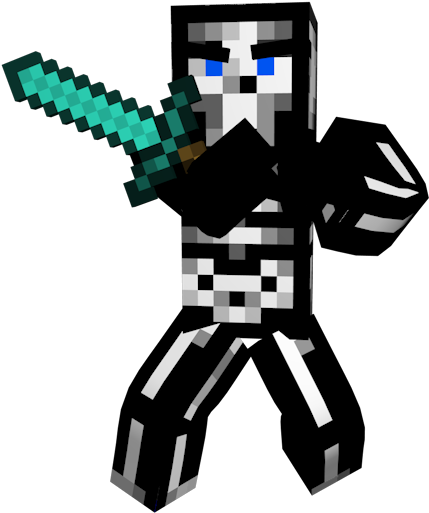 Minecraft_手持剑的角色.PNG 壁纸
