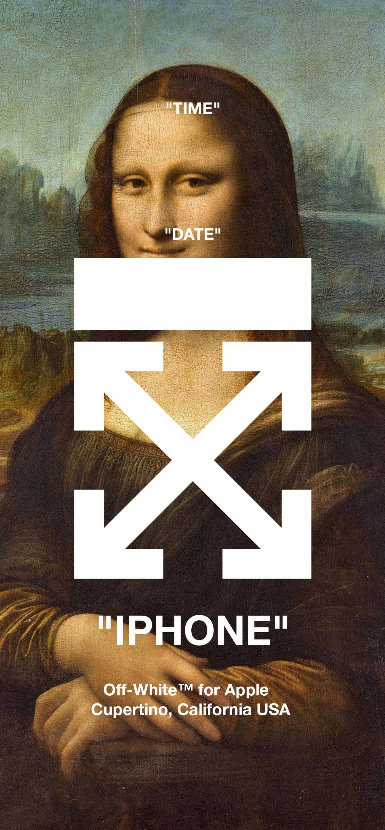 Mona Lisa Off-White iPhone 壁纸