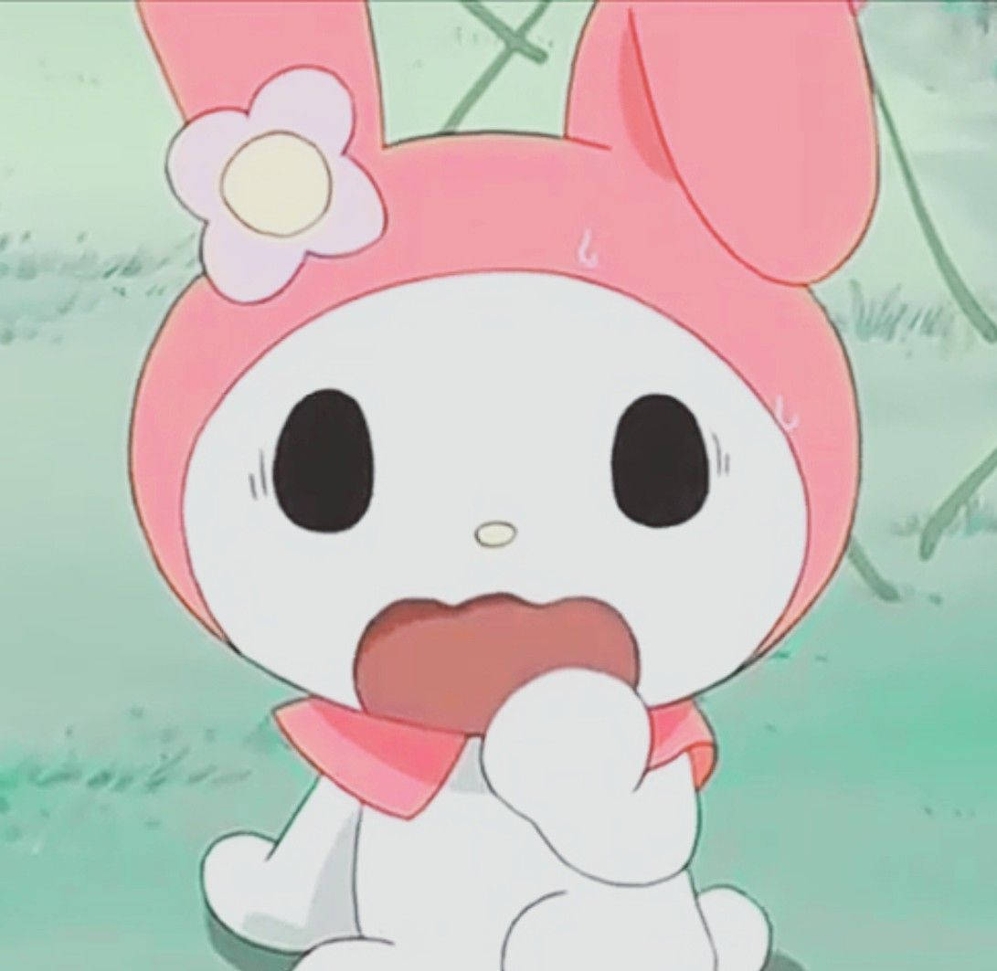 My Melody 震惊表情头像 壁纸