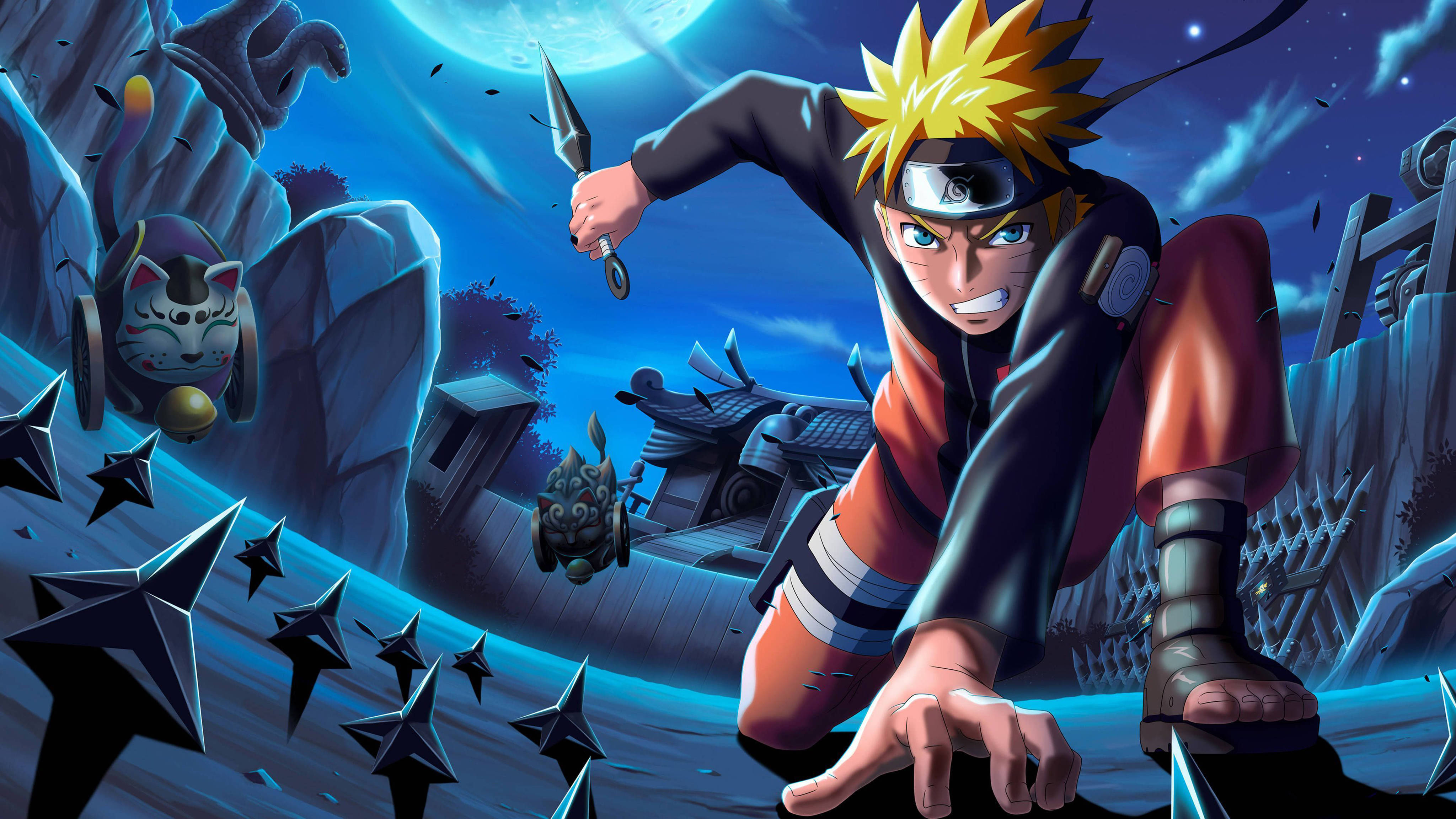 Naruto 4K 手里剑 壁纸