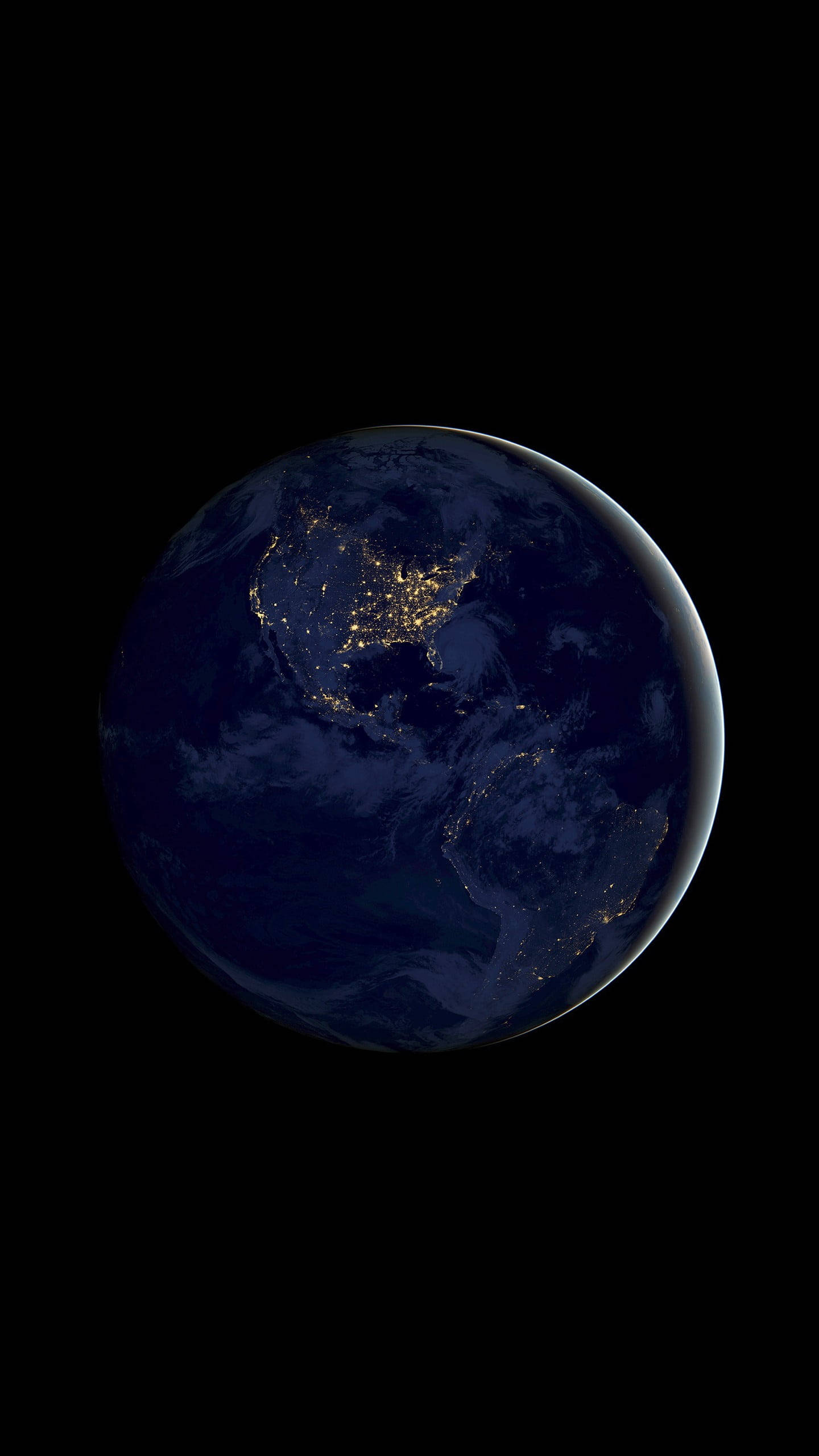 NASA iPhone 夜间地球 壁纸