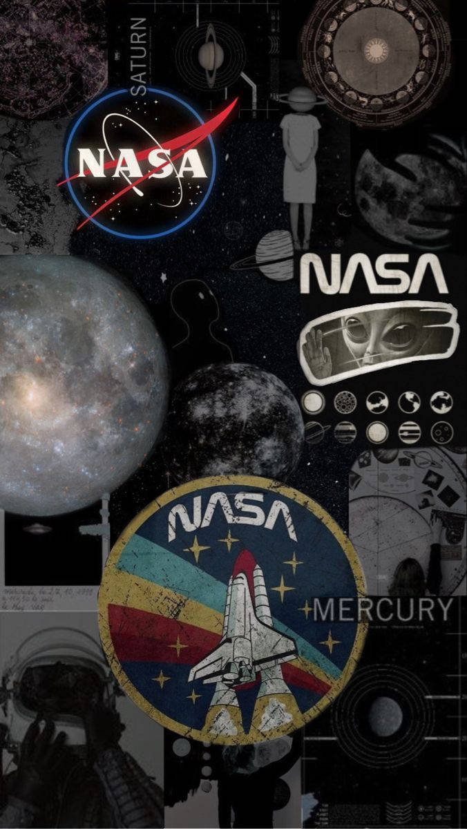 NASA美学拼贴iPhone壁纸