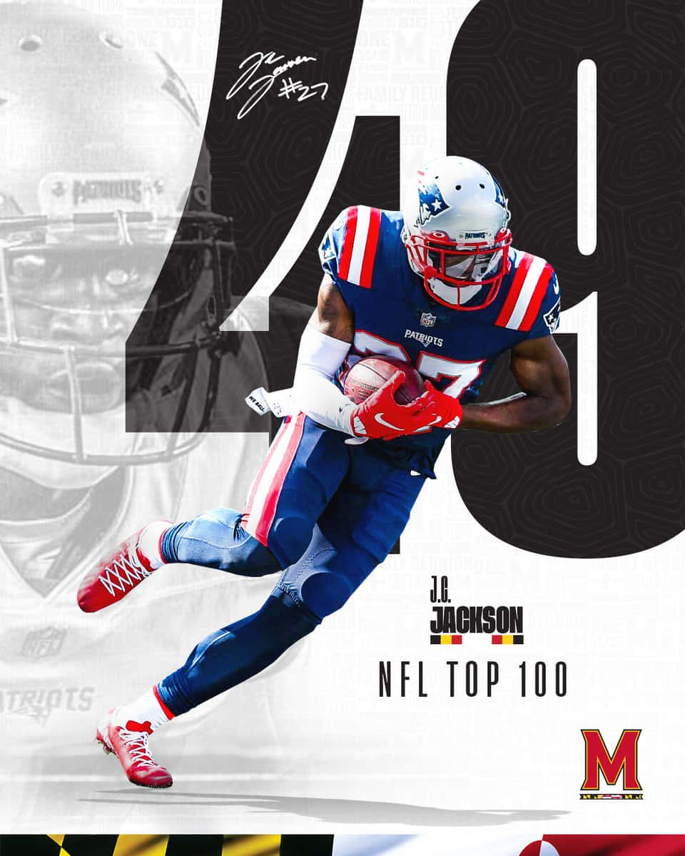 NFL 2021年前100名第49位 橄榄球角卫JC·杰克逊 壁纸