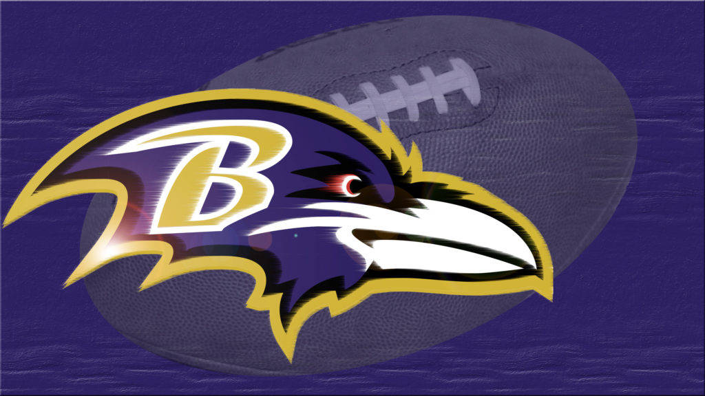 NFL橄榄球队巴尔的摩乌鸦队标志 壁纸