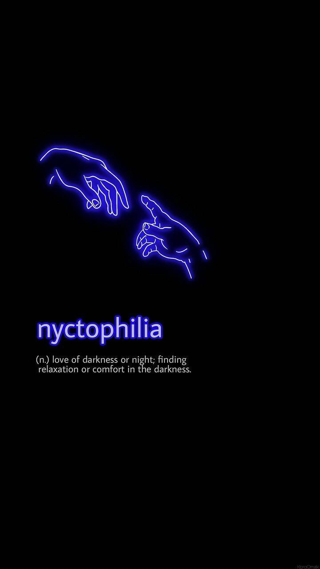 Nyctophilia 美学文字壁纸