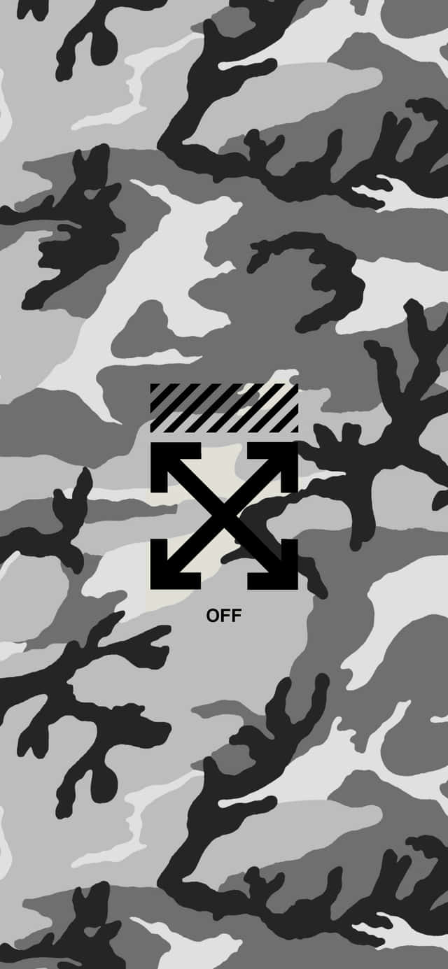 Off White iPhone 迷彩图案 壁纸