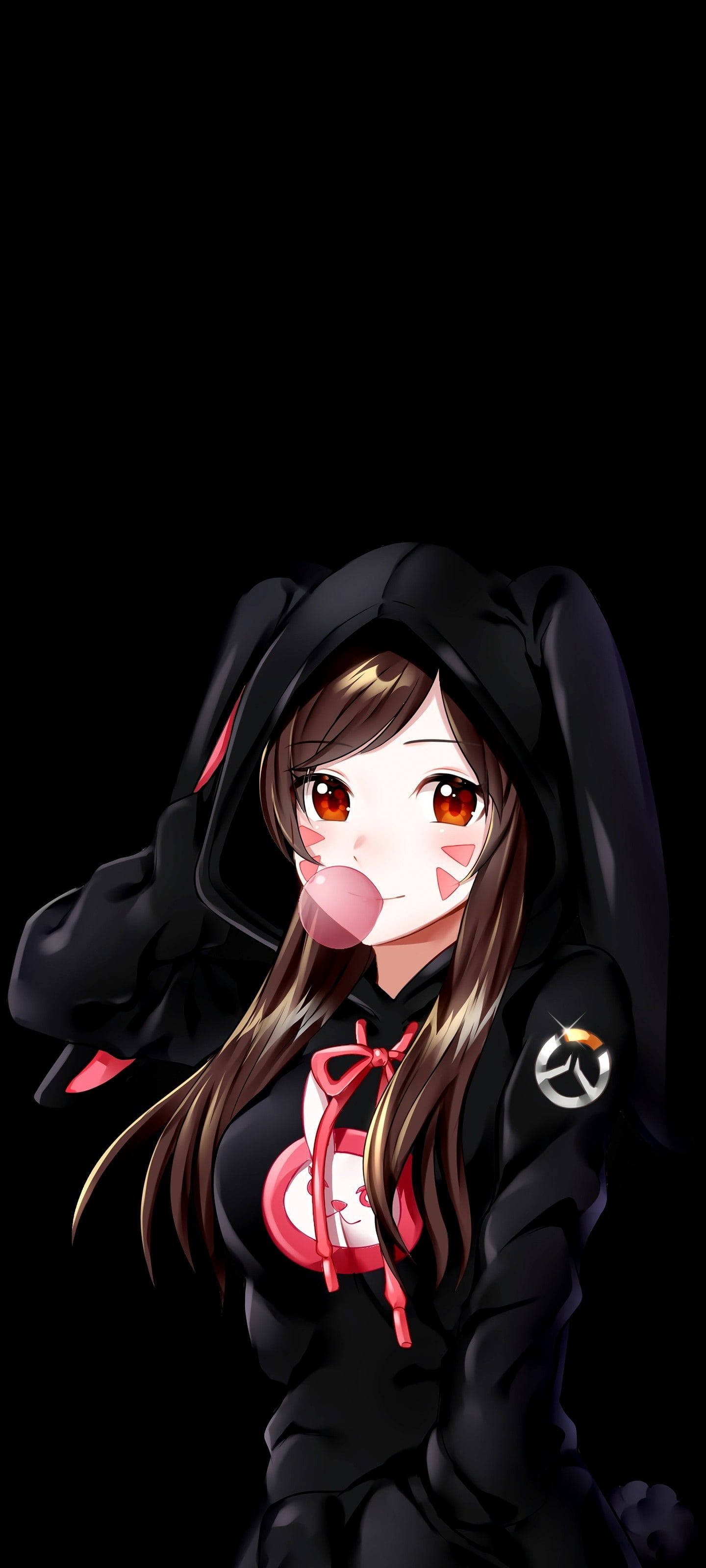 动漫女孩OLED手机壁纸 壁纸