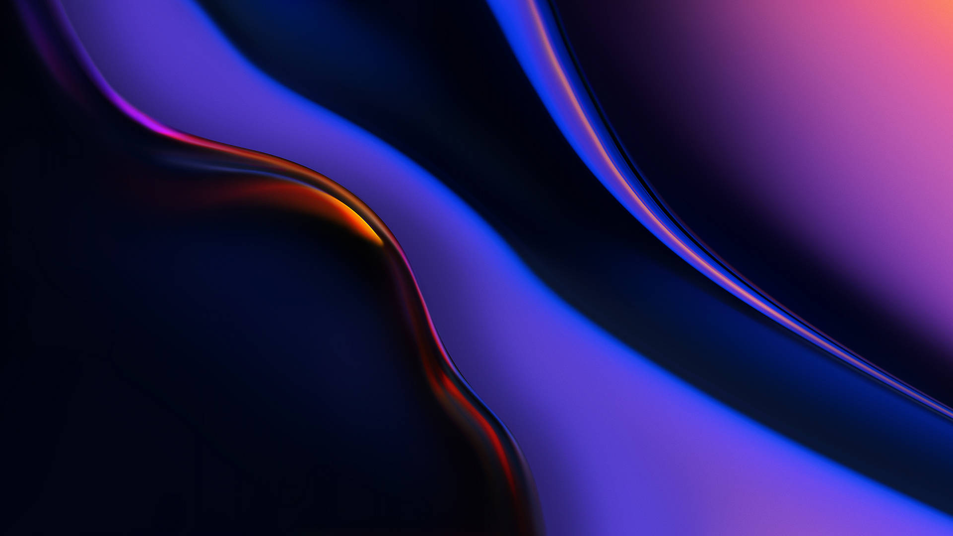 蓝紫背景上的精致Oneplus智能手机 壁纸