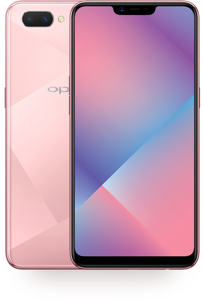 Oppo智能手机粉色渐变设计 壁纸