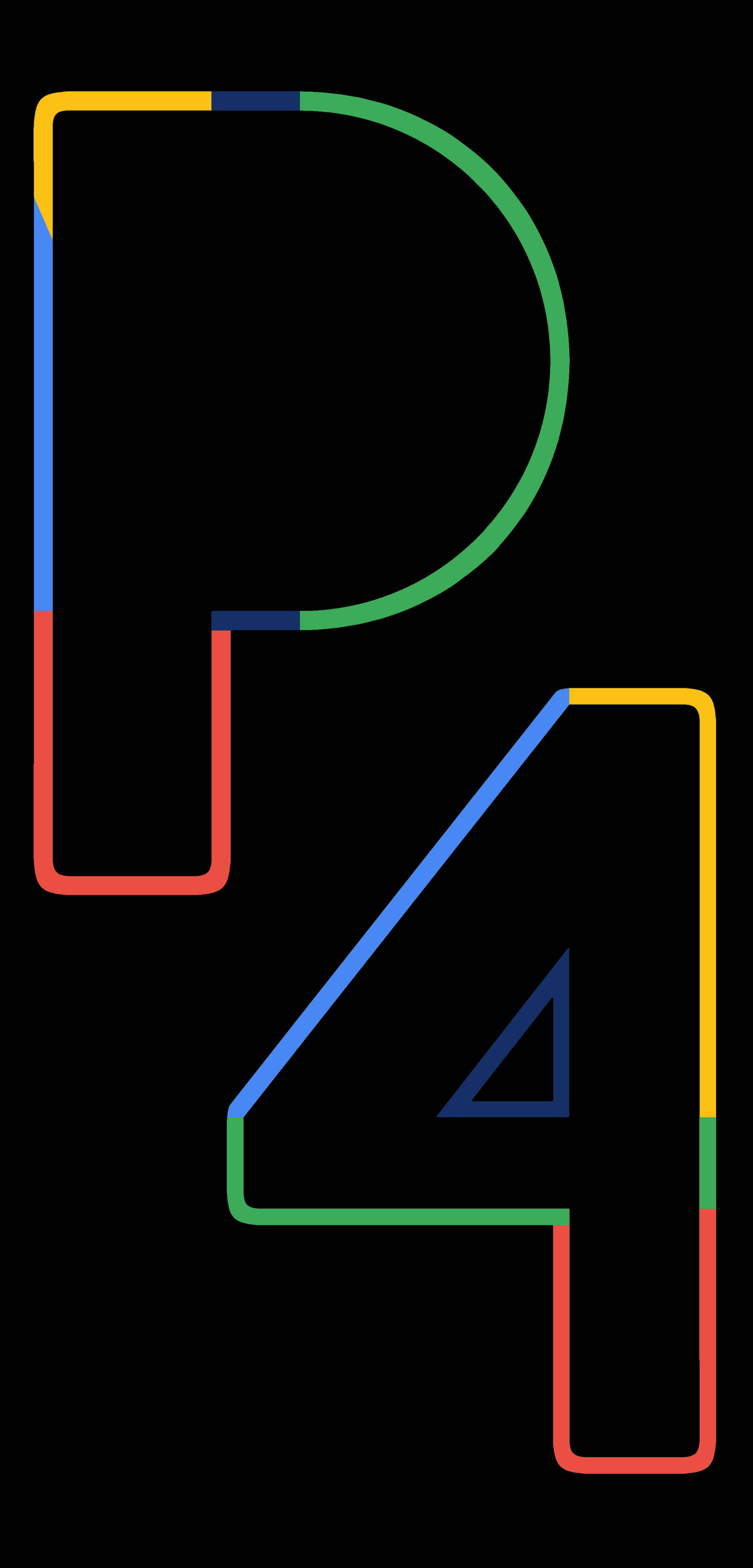 P4线条艺术 Google Pixel 4 壁纸