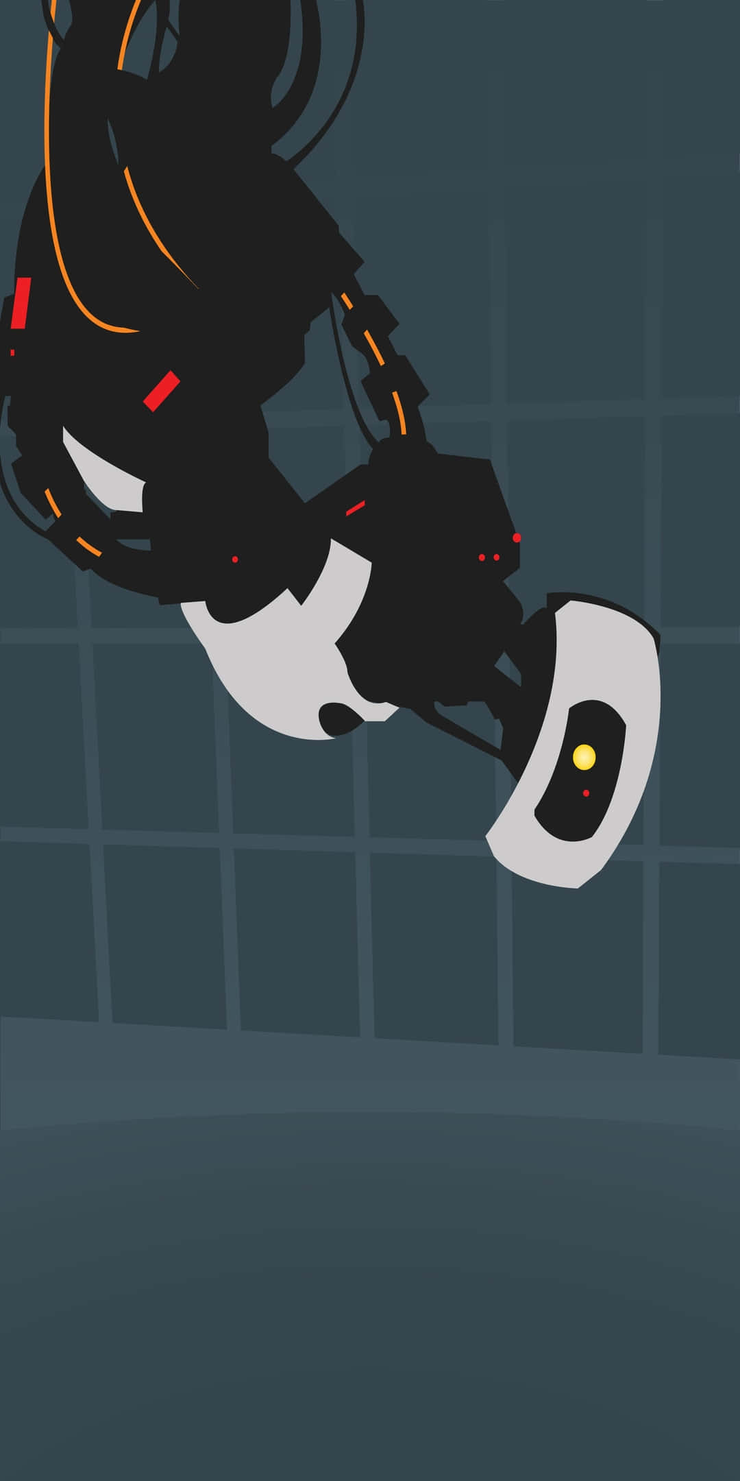 Pixel 3 极简背景 GLAdOS 粉丝艺术画 壁纸