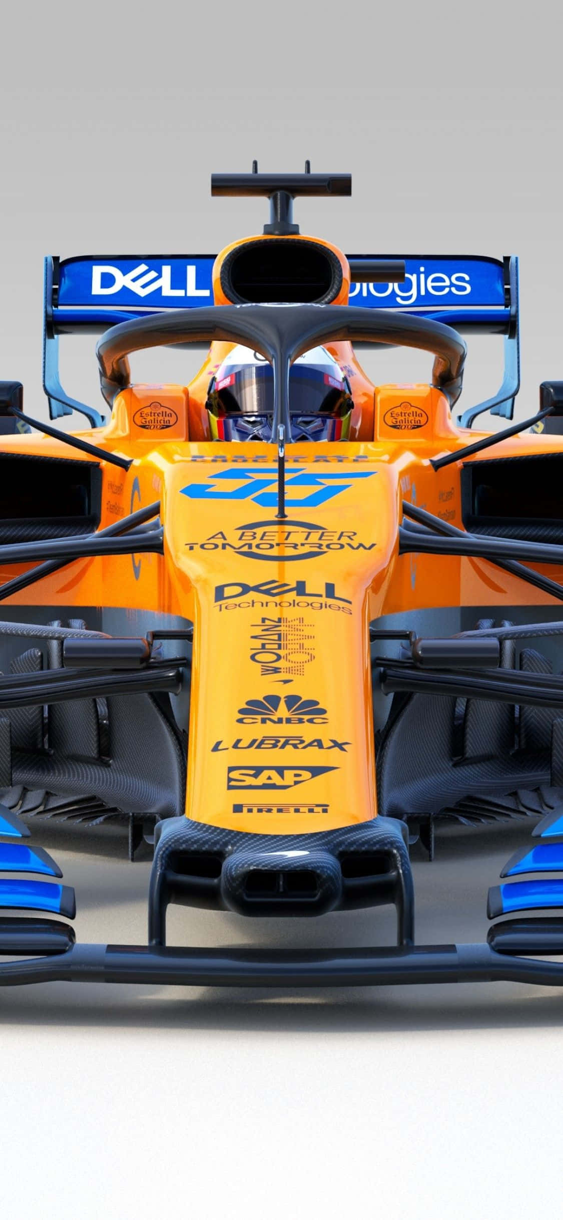 Pixel 3XL F1 2016 迈凯伦白色背景 壁纸