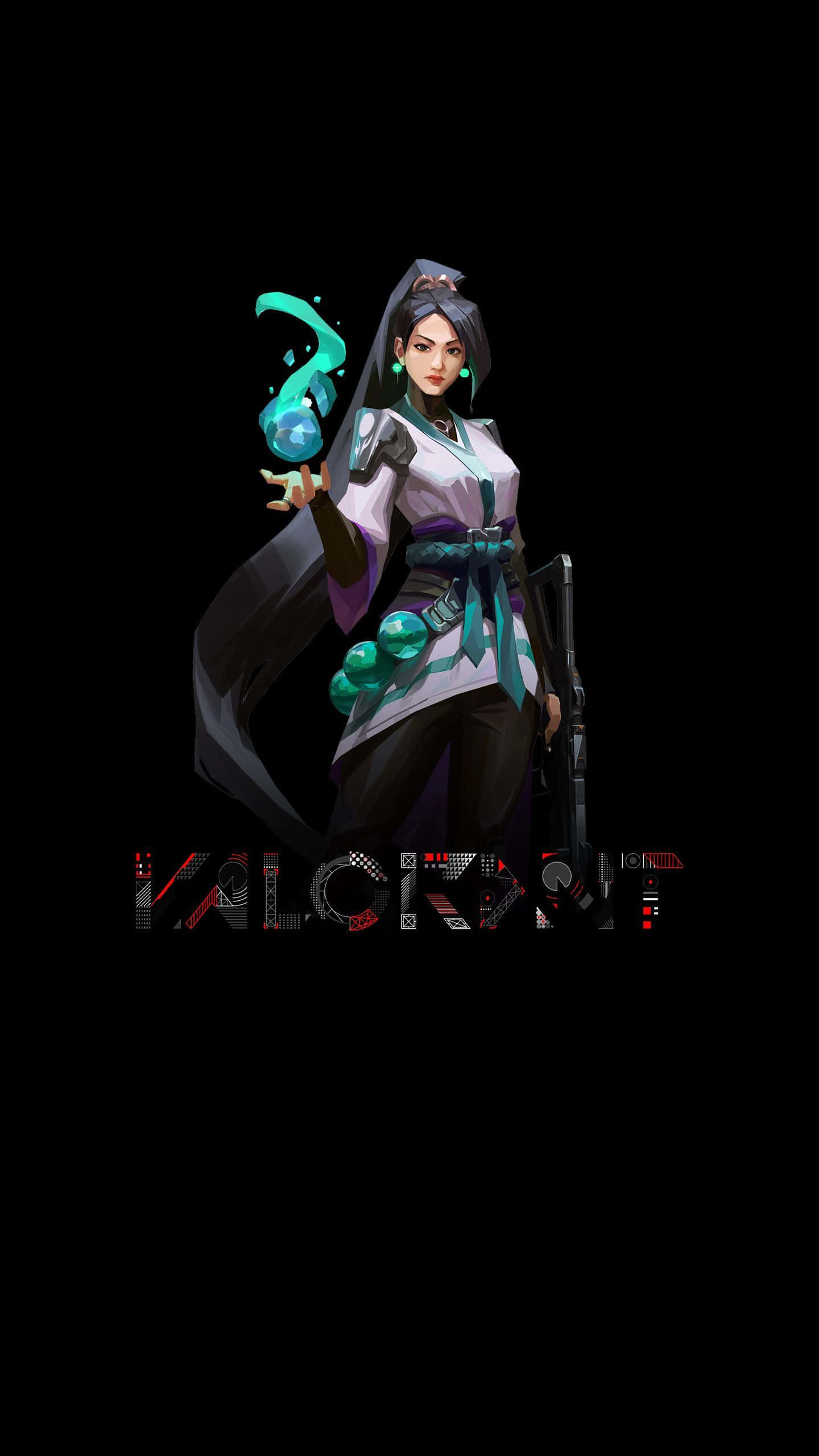 Pixel 3xl《Valorant》背景 Sage与Valorant标志 壁纸