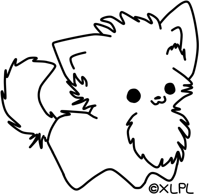 可爱简笔画猫咪.PNG 壁纸