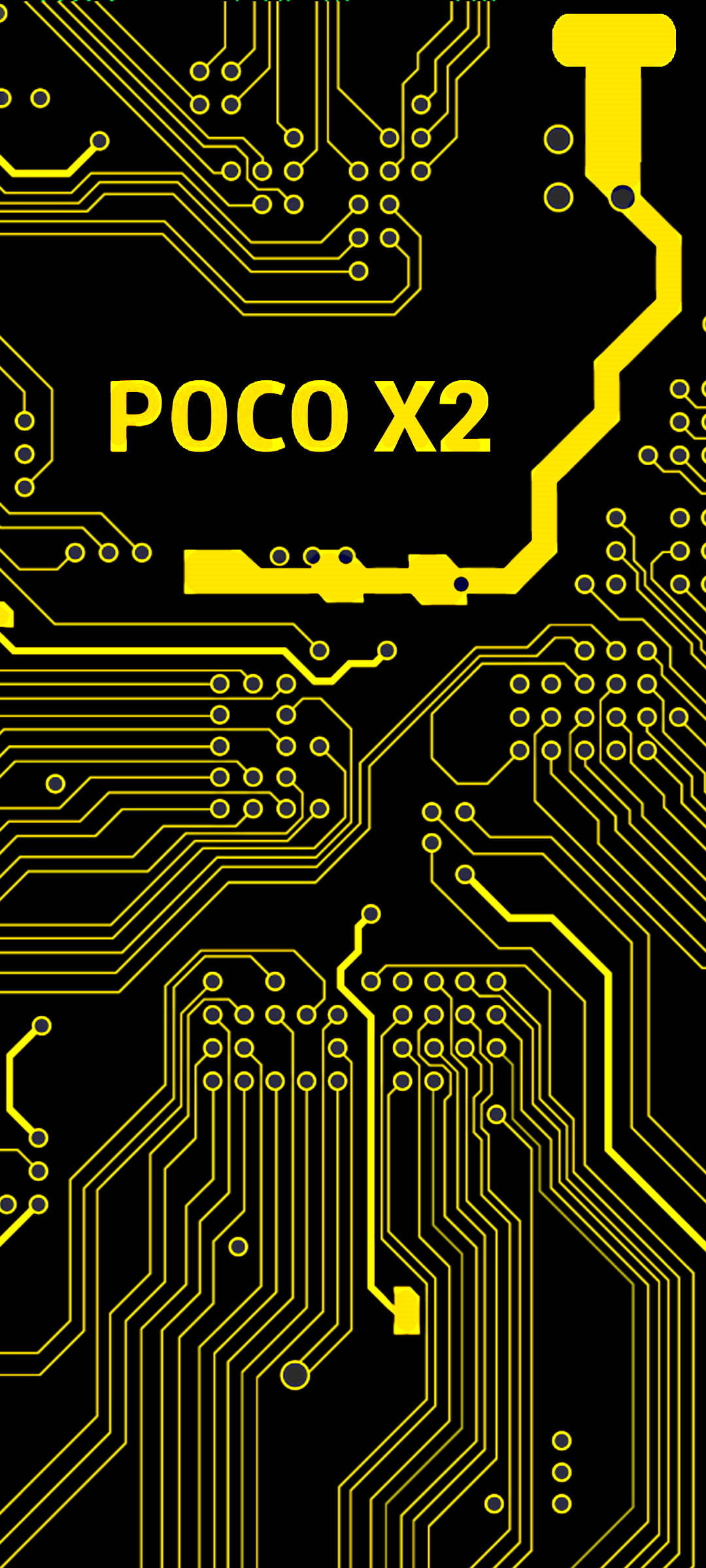 Poco X2智能手机与控制器图案 壁纸