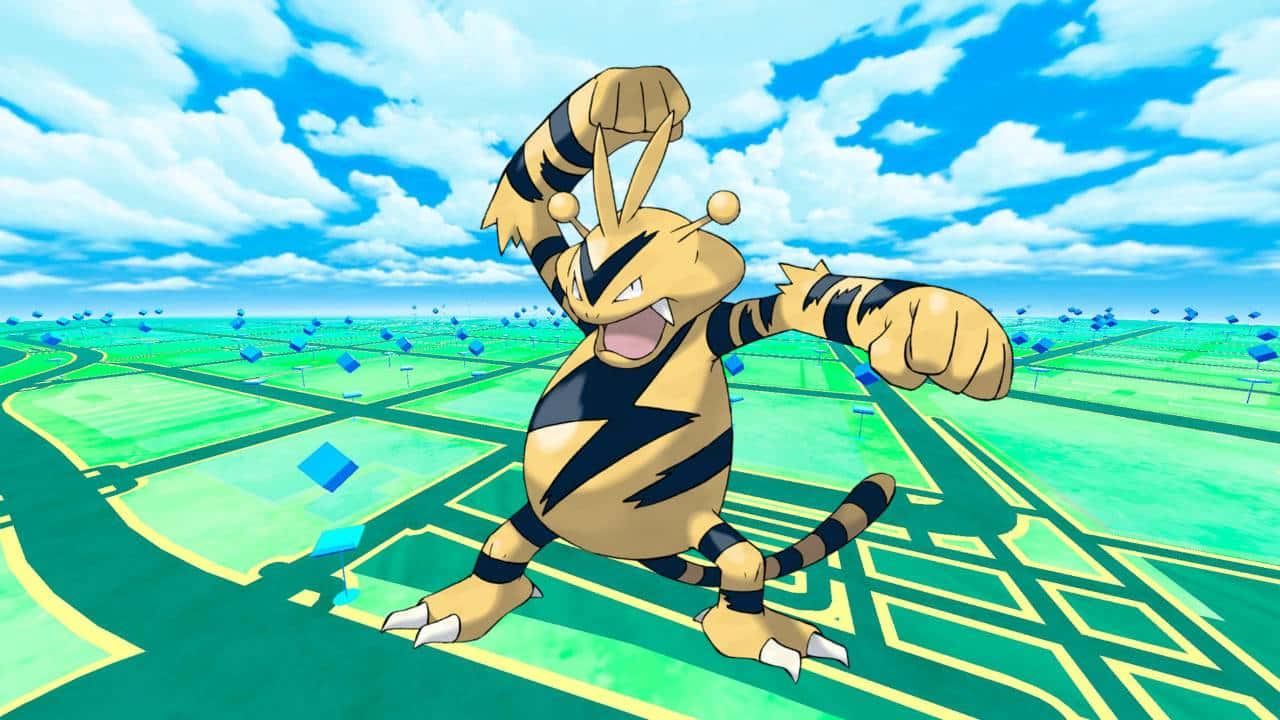 电击兽在《Pokemon Go》世界中探索 壁纸