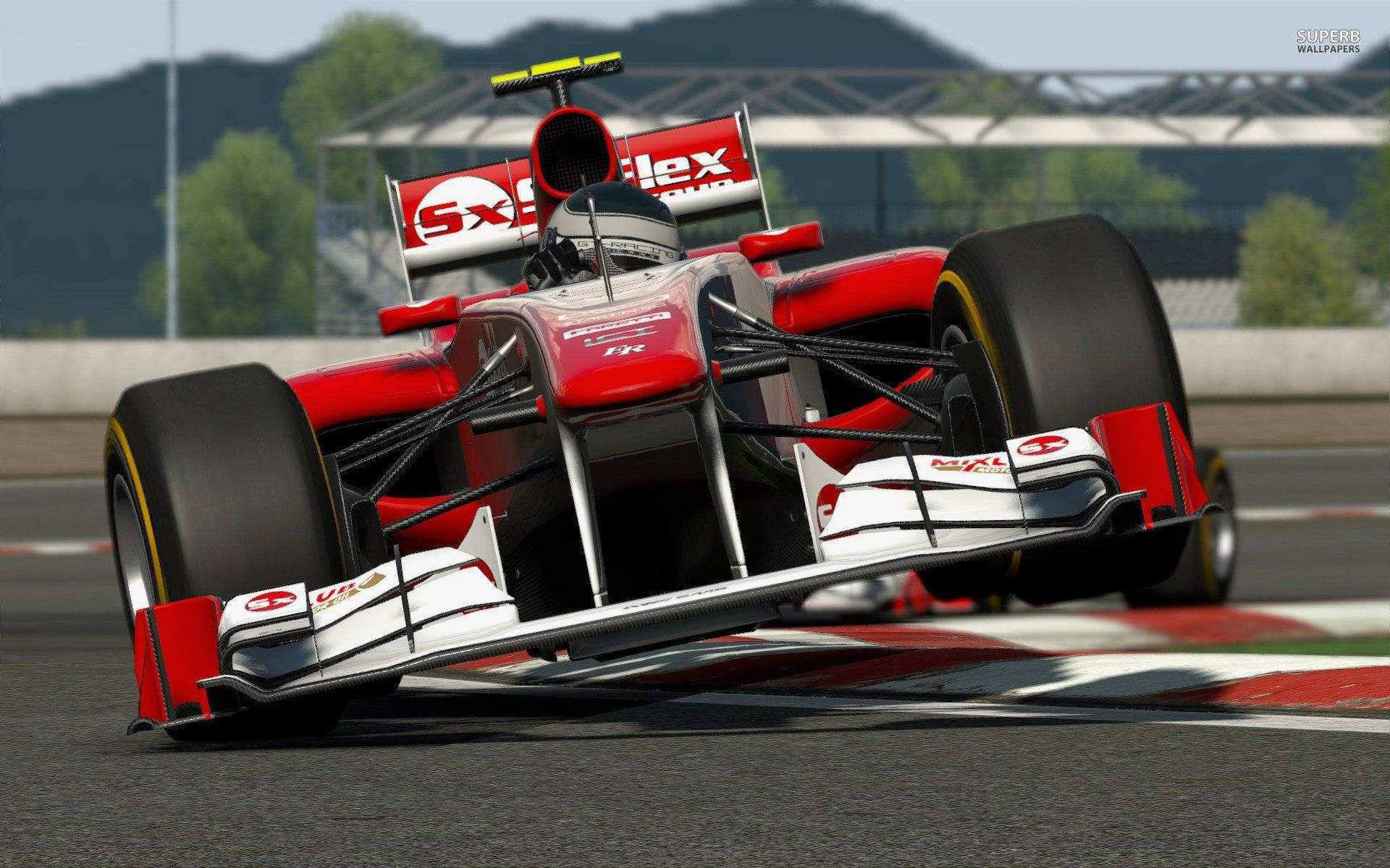 Project Cars 4K 红色F1赛车 壁纸