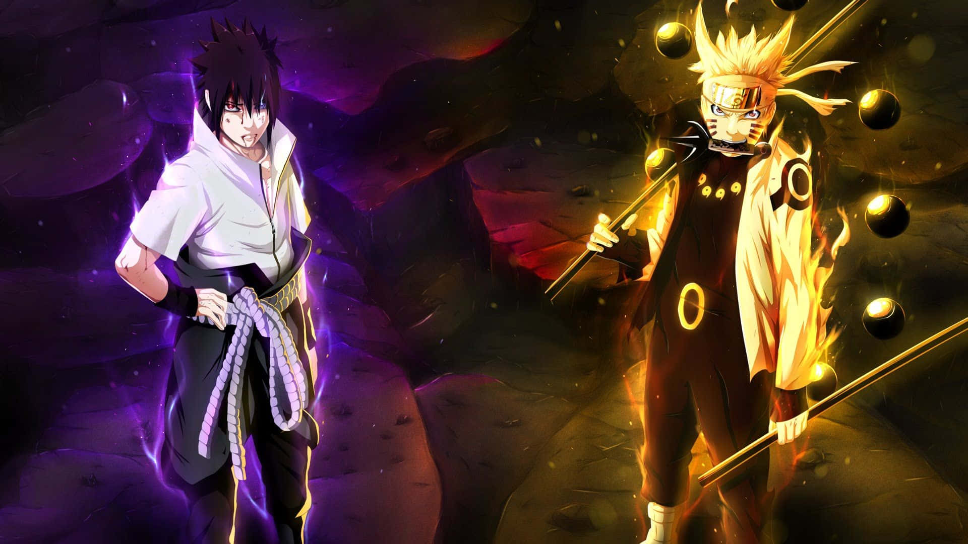PS4 Naruto 宇智波佐助和漩涡鸣人 壁纸