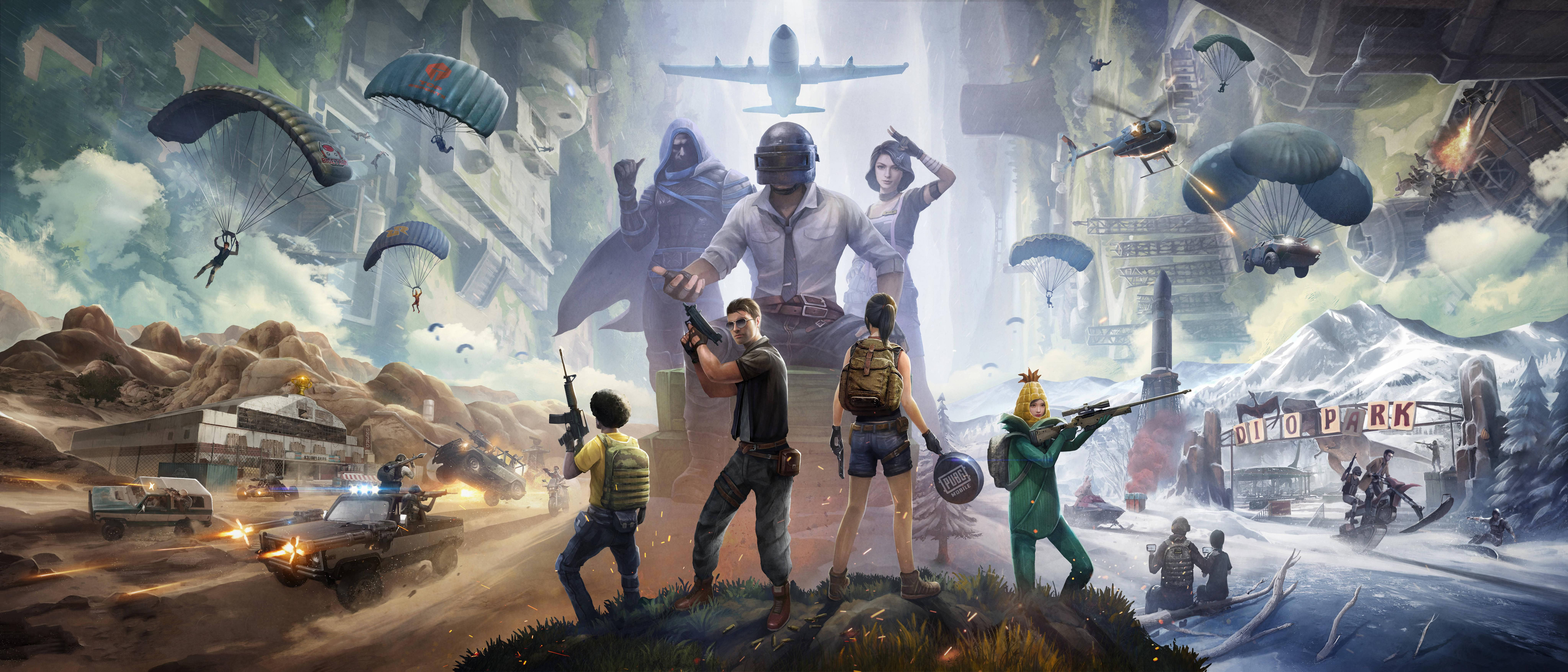 PUBG小队8K游戏 壁纸