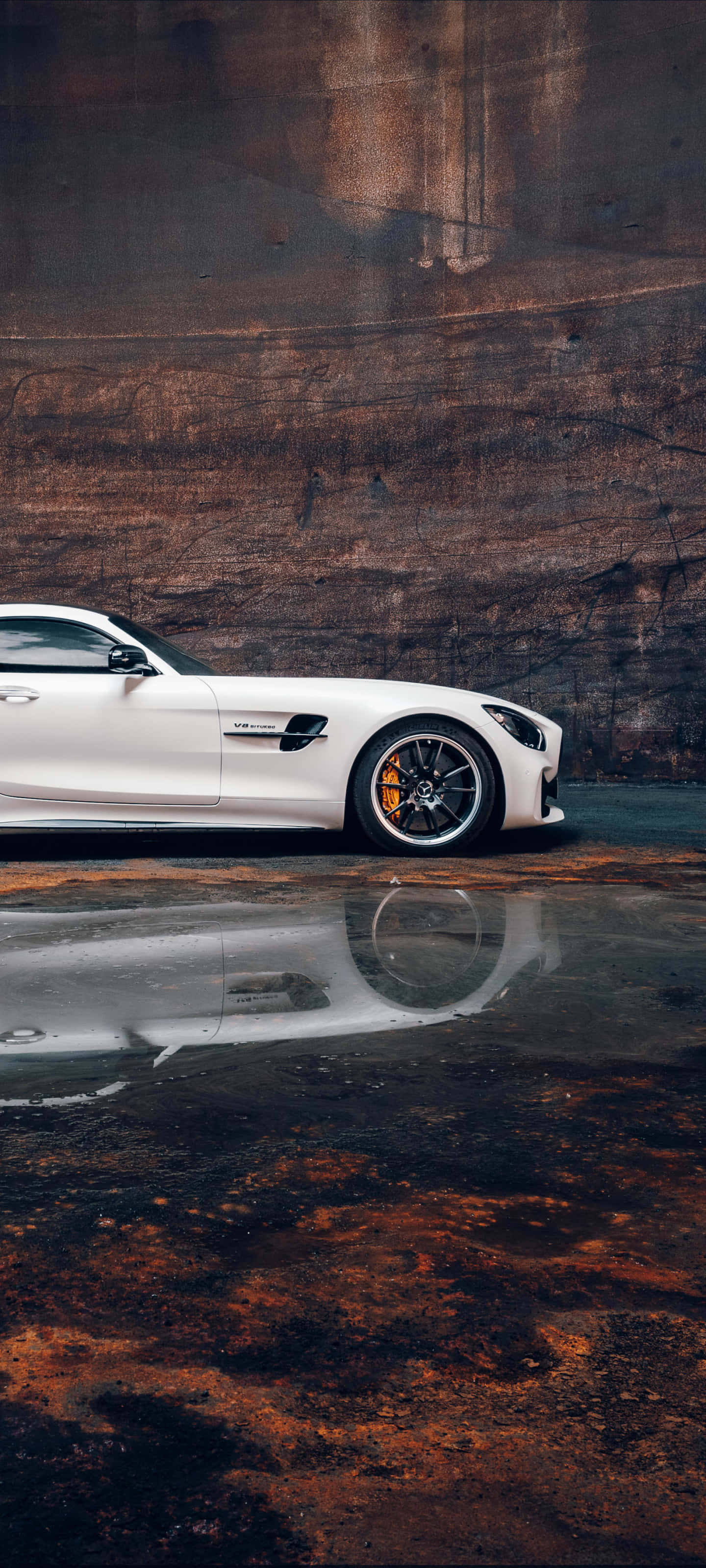 白色Racing Android Amg Gt-r背景 壁纸
