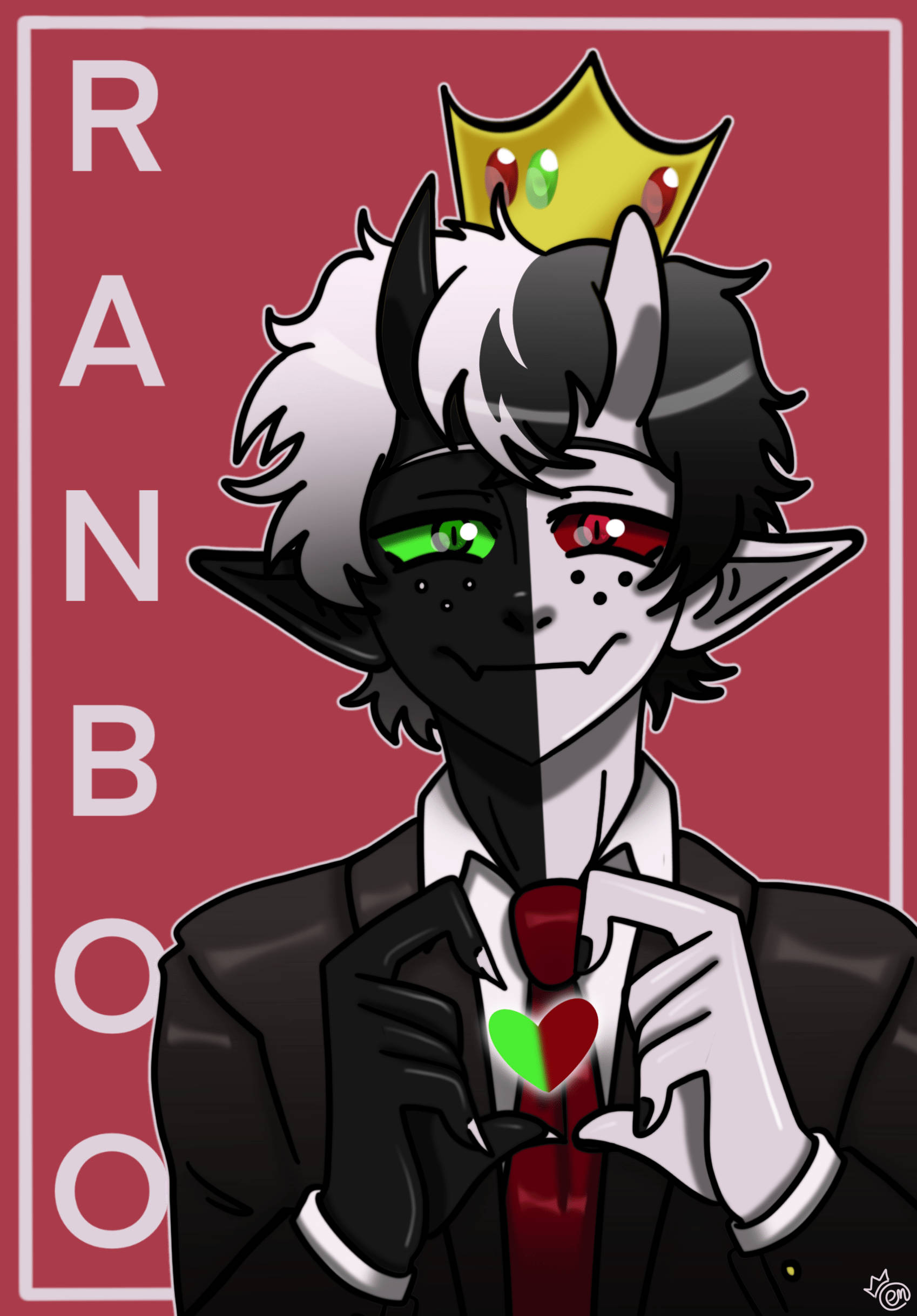 Ranboo心形手势 壁纸