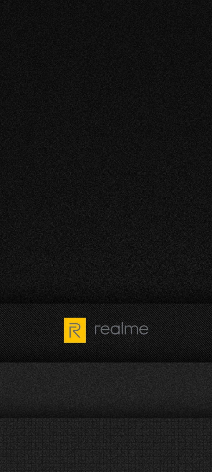 Realme 标志黑灰 壁纸