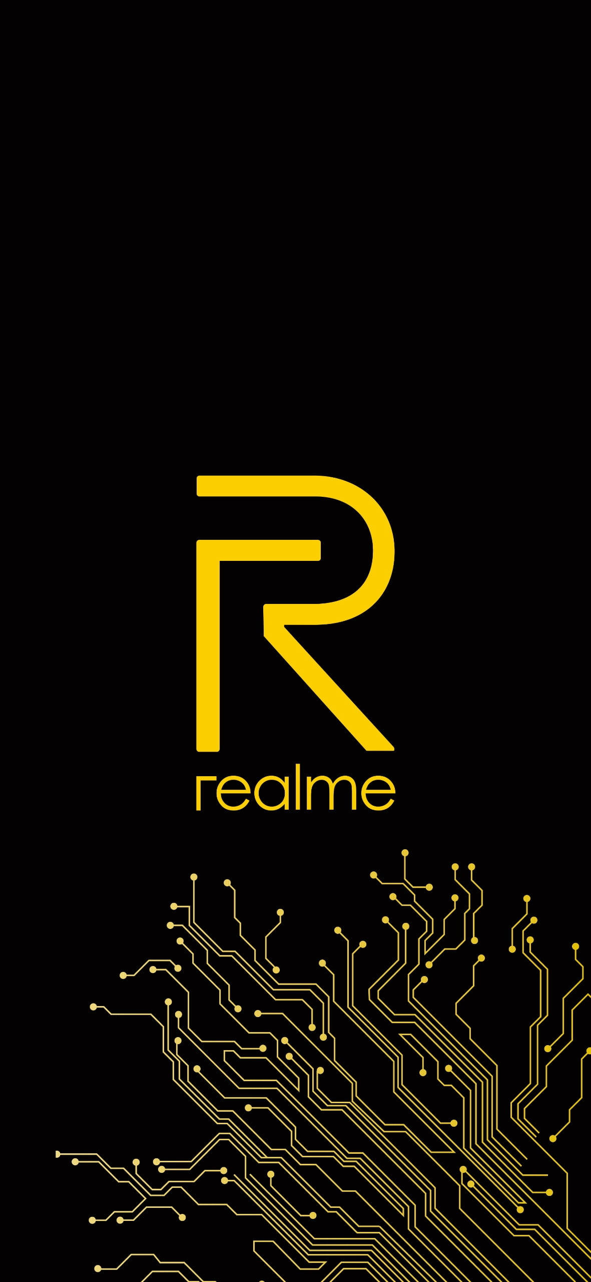 Realme标志电路板 壁纸