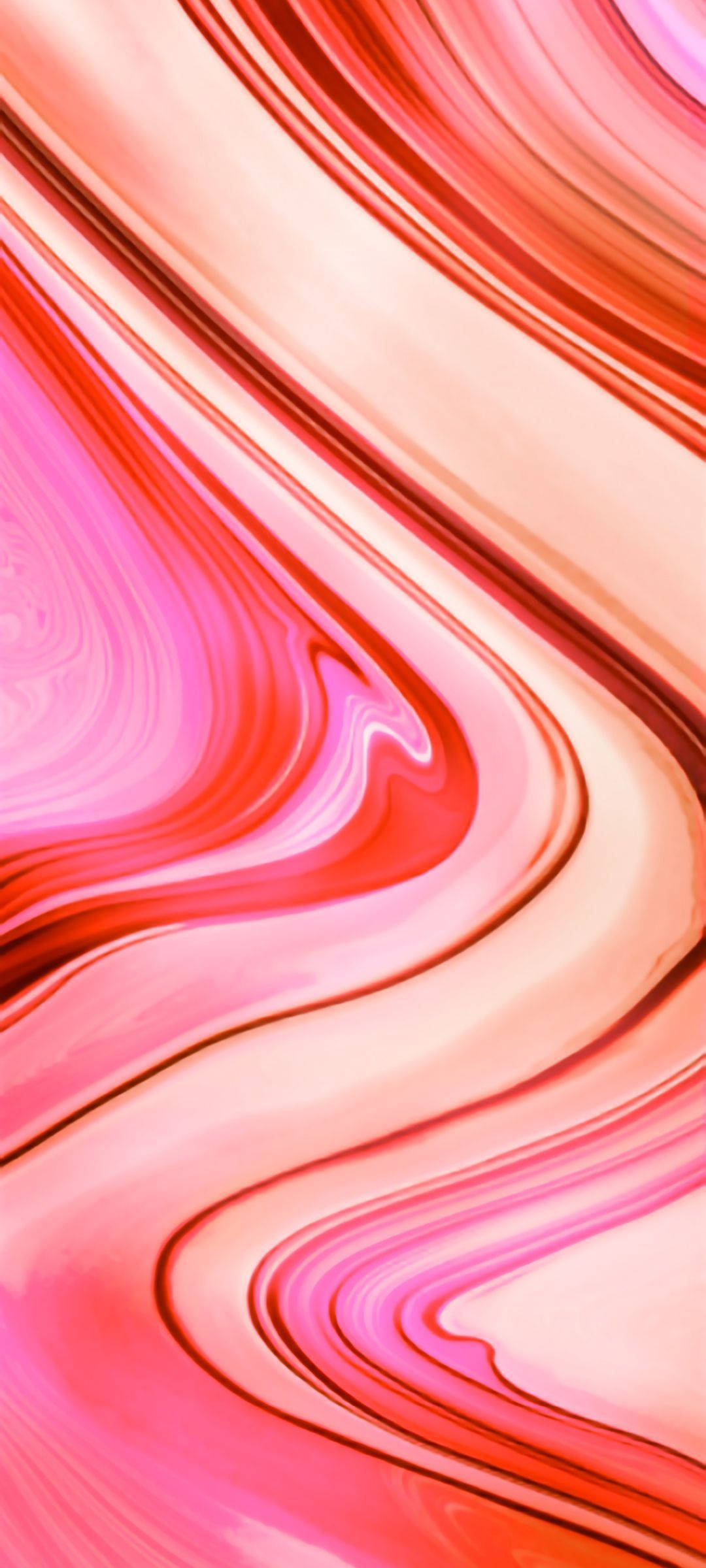 活力 Redmi 9 与美丽抽象液体色彩飞溅背景 壁纸
