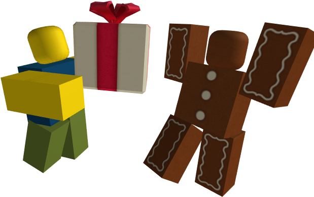 Roblox 礼物与姜饼人角色 壁纸