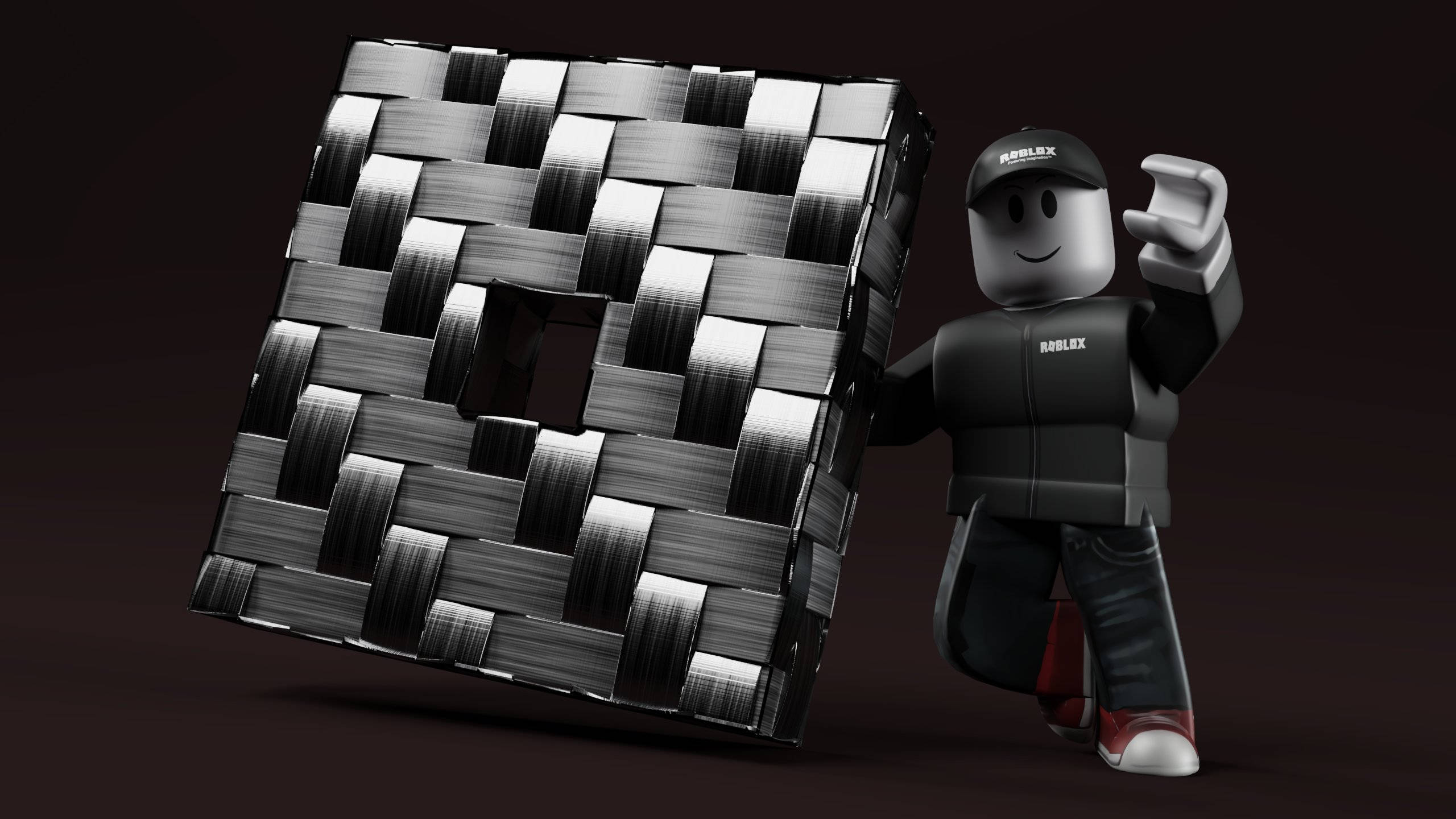 黑白酷炫Roblox 壁纸
