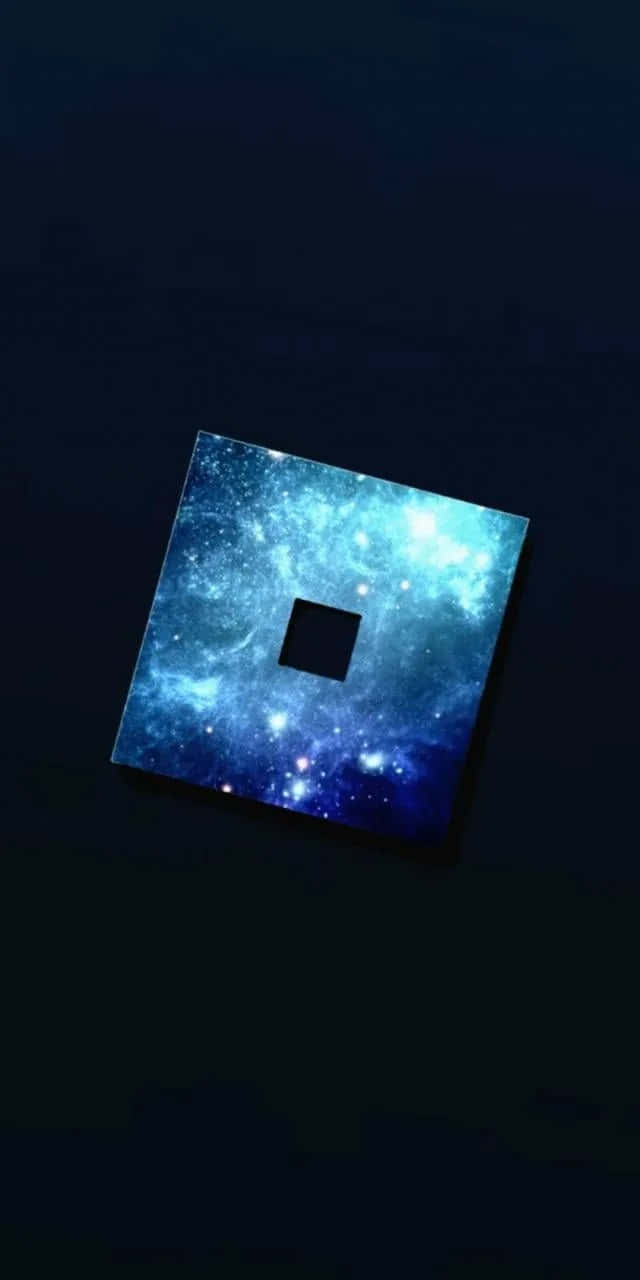 闪耀蓝色Roblox标志 壁纸