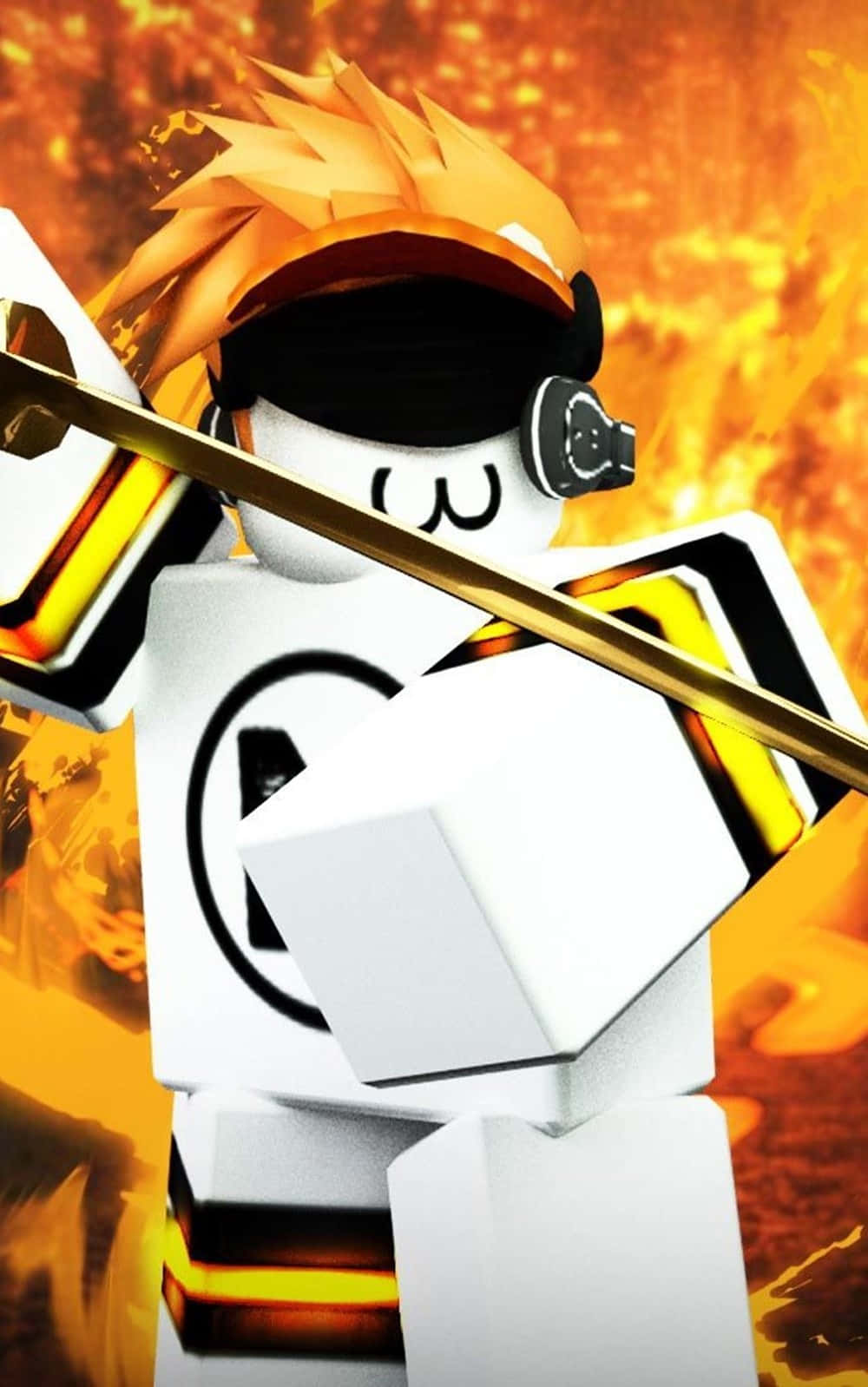 Roblox iPhone忍者角色火焰 壁纸