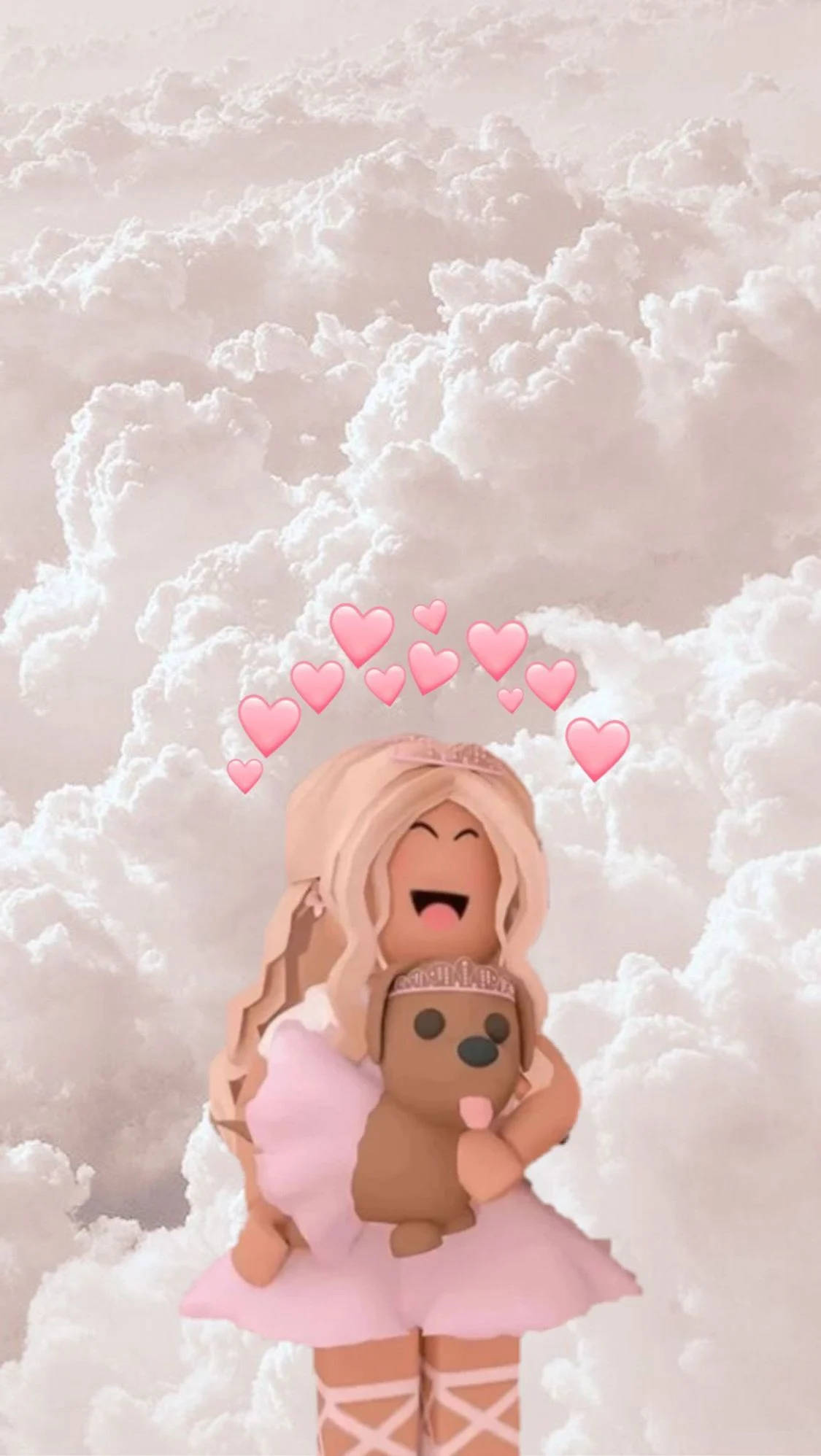 Roblox 女孩与云朵唯美壁纸 壁纸