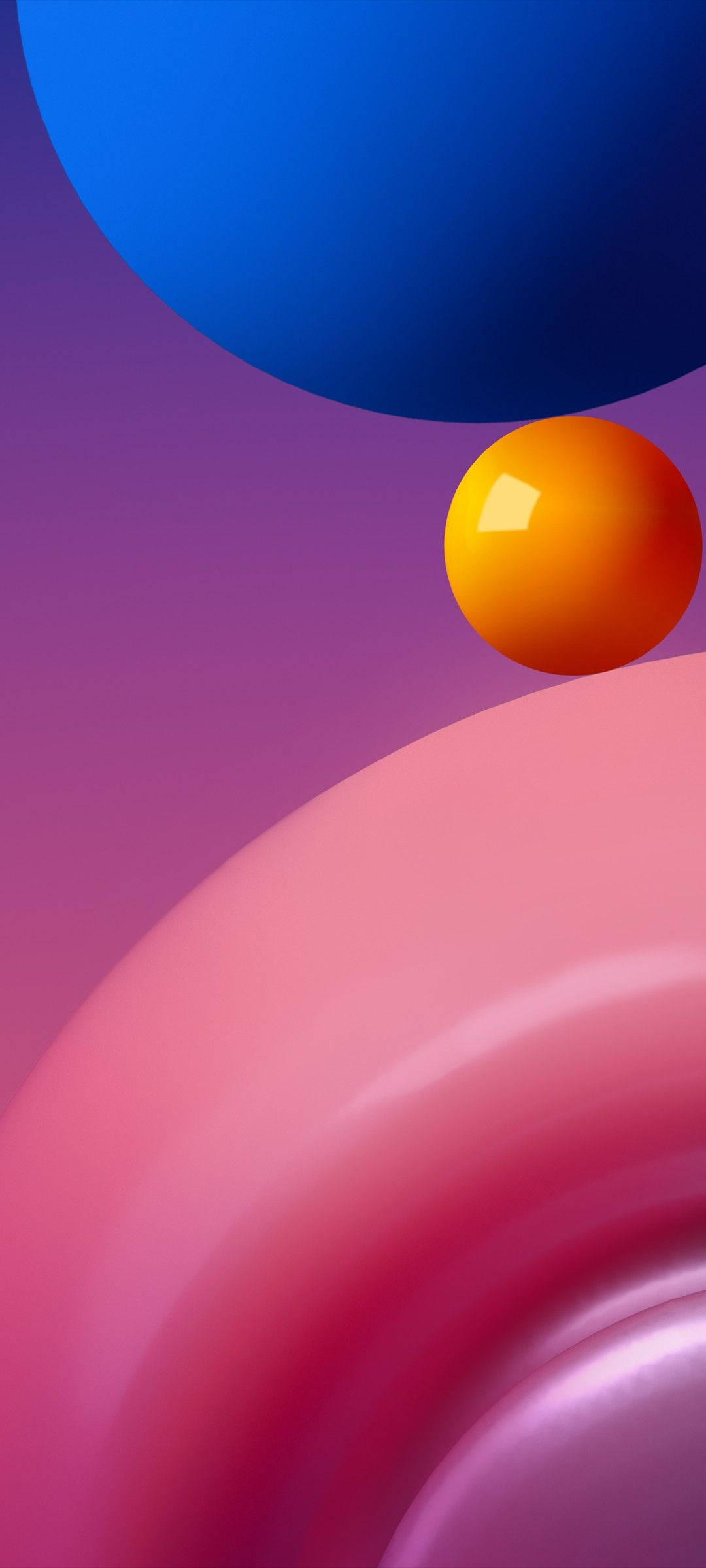 Samsung Galaxy 4K 不透明彩色球体 壁纸