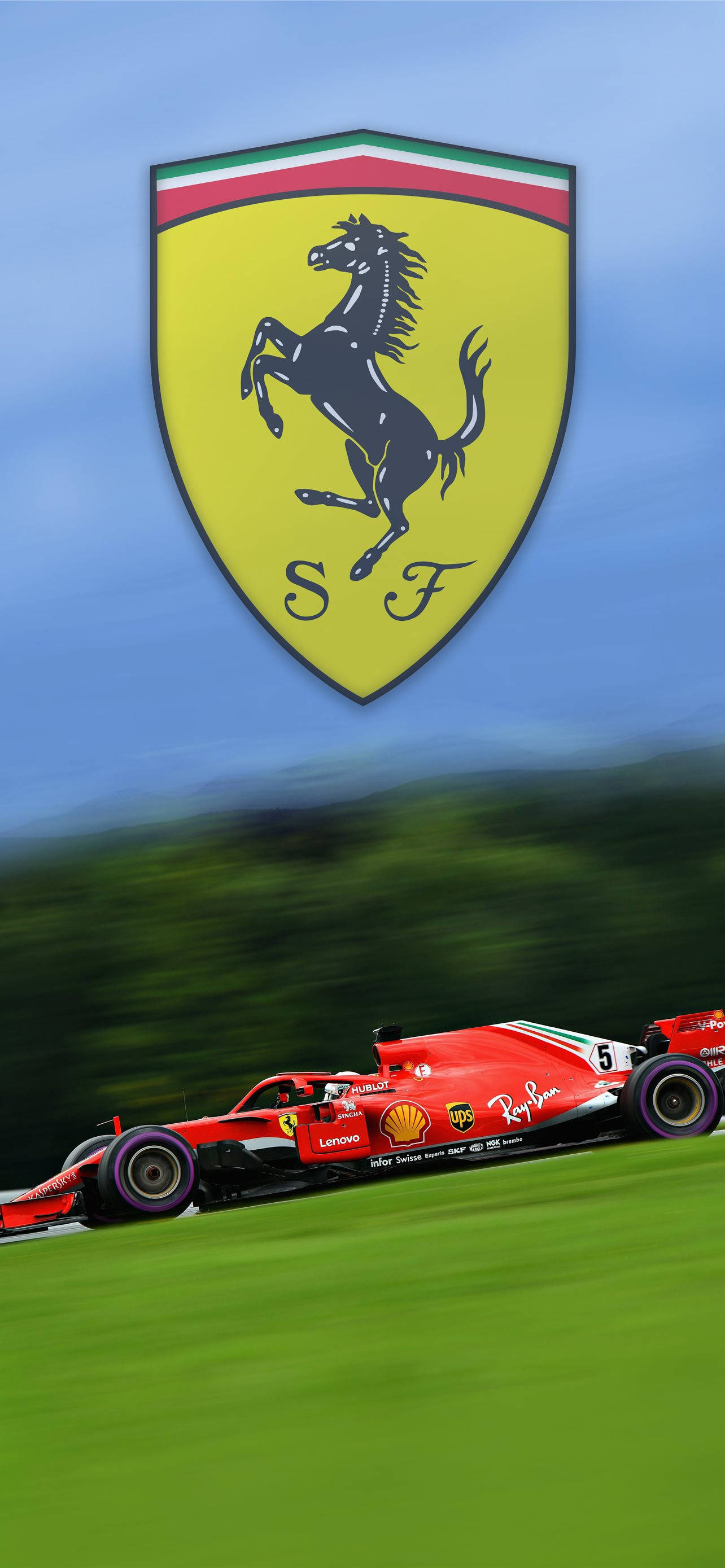 Scuderia Ferrari车队手机海报 壁纸