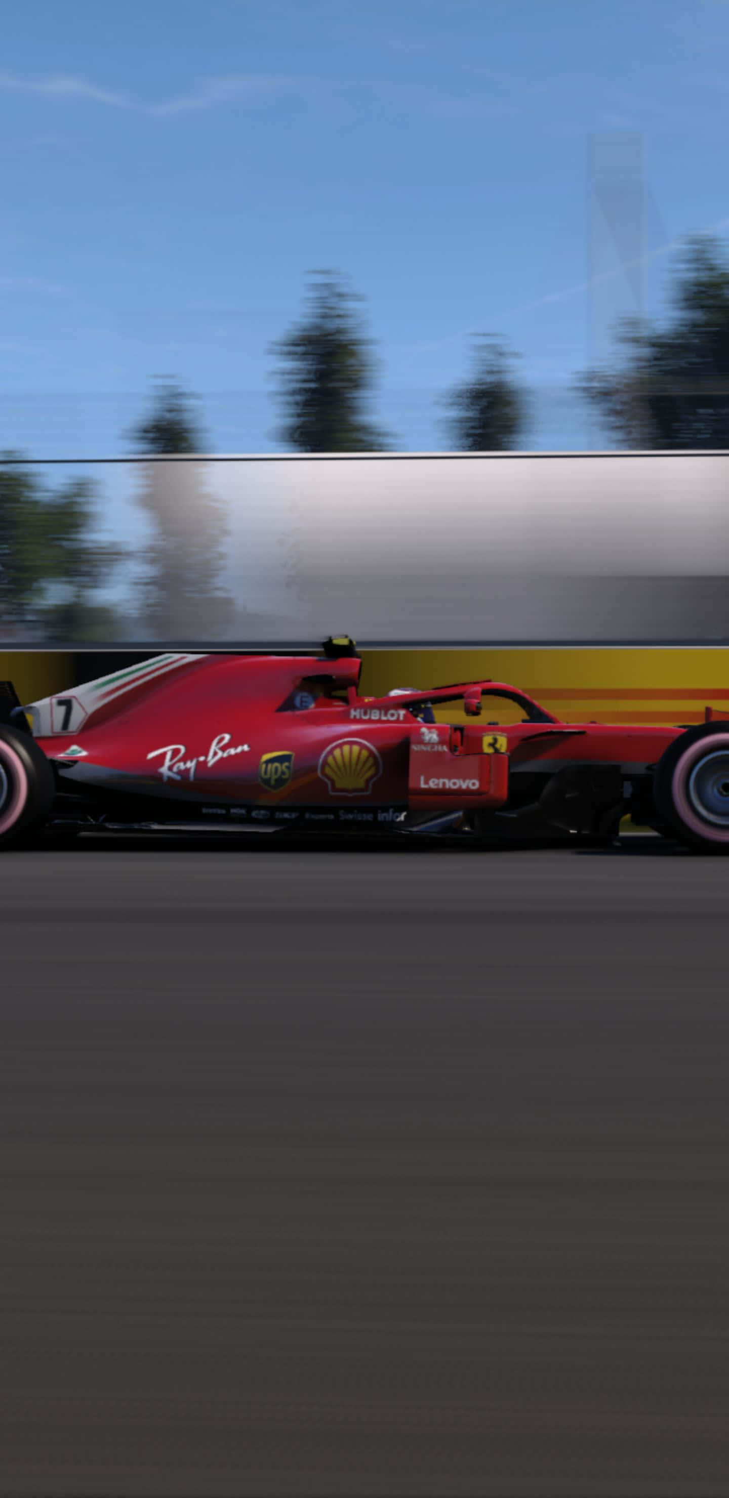 法拉利SF71H F1赛车像素3xl 2018赛季背景 壁纸